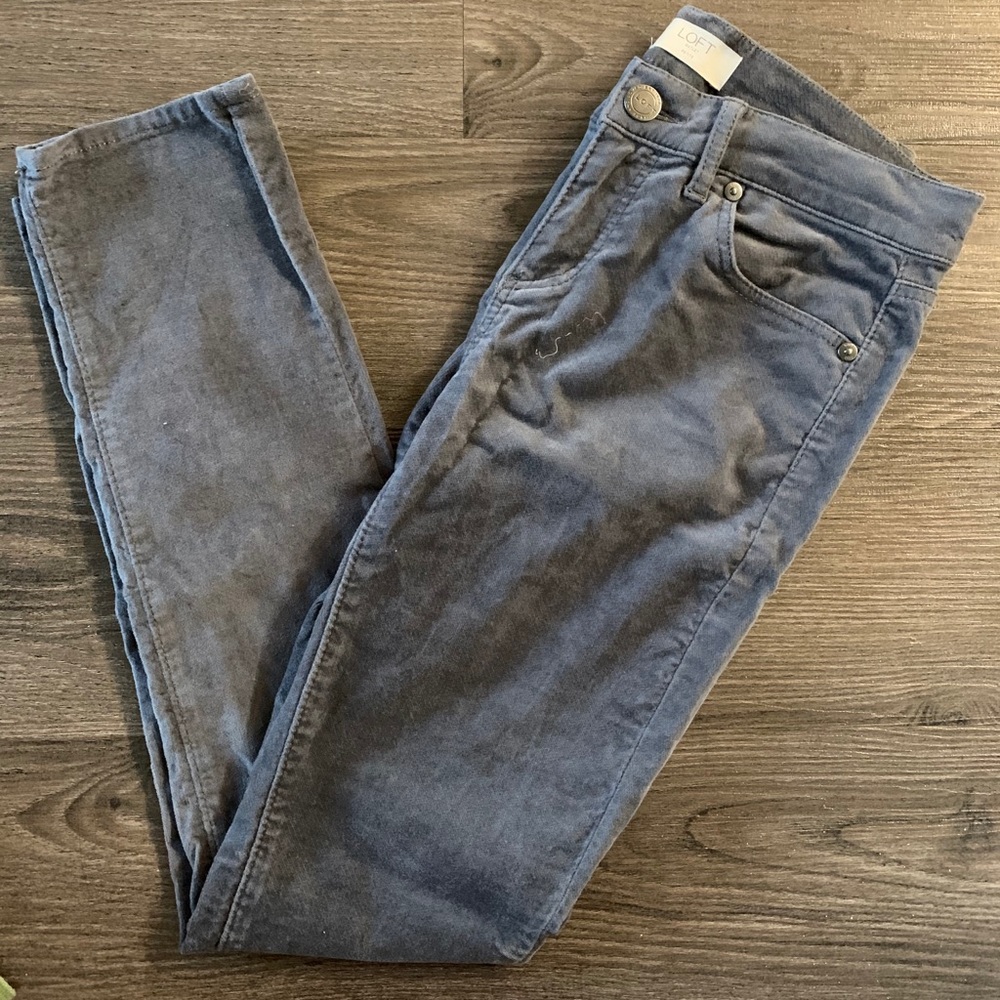 LOFT 0P Women’s Gray Corduroys